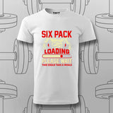 Six Pack Loading Funny Gym T-Shirt For Men