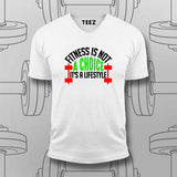 Fitness Is Not a Choice T-Shirt For Men – Commit to the Grind