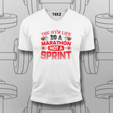 The Gym Life T-Shirt For Men – Marathon Not a Sprint Fitness