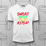 Sweat, Smile & Repeat Gym T-shirt For Men