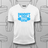 Dammit 1966 Gym  –  Vintage Fitness Vibes T-Shirt For Men