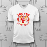 The Gym Is My Happy Hour T-Shirt For Men – Lift, Sweat, Repeat