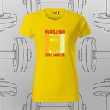 Hustle for the Muscle Gym Motivation T-Shirt – For Women