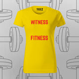 Witness Fitness T-Shirt For Women – Power Through Every Rep