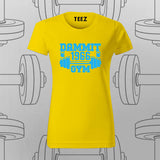 Dammit 1966 Gym  –  Vintage Fitness Vibes T-Shirt For Women