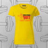 Never Quit T-Shirt For Women – Keep Going, Keep Growing