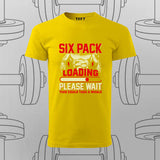 Six Pack Loading Funny Gym T-Shirt For Men