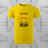 Let the Gains Begin T-Shirt For Men – Motivational Gym