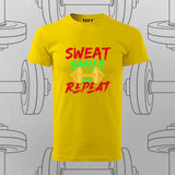 Sweat, Smile & Repeat Gym T-shirt For Men