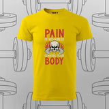 Pain Is Weakness – Gym Motivation T-Shirt For Men