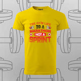 The Gym Life T-Shirt For Men – Marathon Not a Sprint Fitness