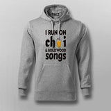 I Run on Chai & Bollywood Songs T-Shirt for Men - Vibrant Style