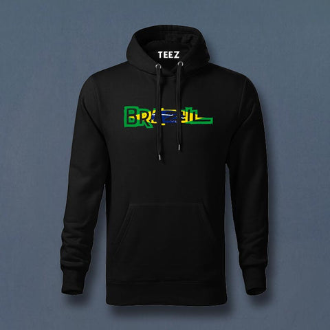 Brazil fan made Hoodie for Men