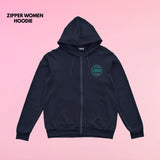 full zip up custom hoodie for women