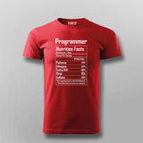 Programmer Nutrition Facts Tee - Funny and Geeky Wear by Teez