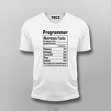 Programmer Nutrition Facts Tee - Funny and Geeky Wear by Teez