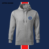 PSG H Cotton & Zipper Hoodie for Men Paris Saint-Germain