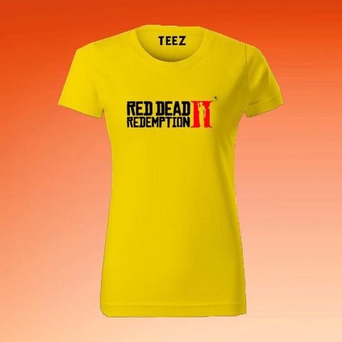 redemption-yellow-Half-Sleeve-T-shirt-For-women