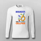 Biologists Take "Cellfies" - Funny Science T-Shirt For Men