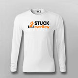 Stuck Overflow T-Shirt For Men – Funny Programmer & Developer