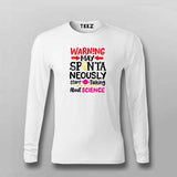 Warning! Science T-Shirt For Men - Fun Geeky