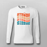 Strong Strong Strong" Gym Motivation T-Shirt For Men