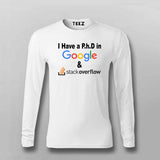 Google & Stack Overflow T-Shirt For Men - Funny Coder