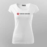 Turkish Airlines Logo T-Shirt For Women