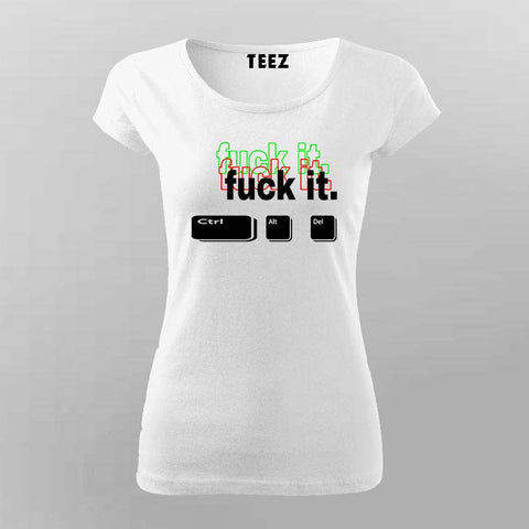 Ctrl Alt Del T-Shirt For Women – Funny Programmer & IT Humor