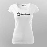 Jane Street Logo T-Shirt For Women – Minimalist Design