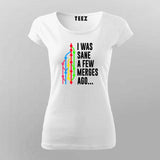 I Was Sane a Few Merges Ago T-Shirt For Women – Funny Developer