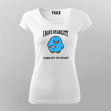 Funny Penguin T-Shirt For Women – "I Have Stability"