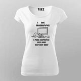 I Are Programmer T-Shirt For Women – Funny Coding & Cat Lover Tee