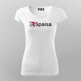 5paisa Logo T-Shirt For Women- Invest in Style