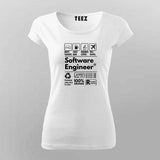 Software Engineer Funny T-Shirt for Women - Funny Coder Tee