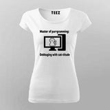 Master of Purrgramming T-Shirt For Women - For Cat-Loving Coders