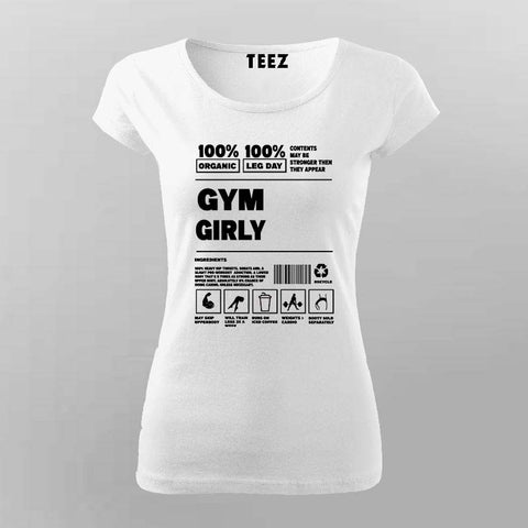 Gym Girly T-Shirt – Funny Fitness Workout Tee for Women