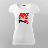 Bike Ride T-Shirt For Women - Speed & Adventure for Riders