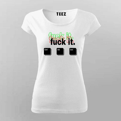 Ctrl Alt Del T-Shirt For Women – Funny Programmer & IT Humor