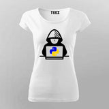 Python Hacker T-Shirt For Women – Cool Programmer & Coder