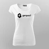 genpact white Half Sleeve T Shirt 