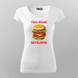 Full Stack Developer Funny Programmer T-Shirt For Women