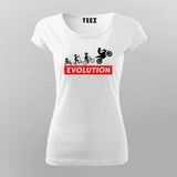 Bike Evolution T-Shirt For Women - Biker's Journey