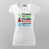 Biology Chemistry Physics T-Shirt For Women - Science Lover Tee