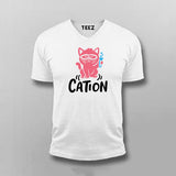 Funny Chemistry Cat T-Shirt For Men | Cation Science