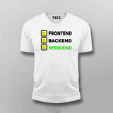 Frontend, Backend, Weekend T-Shirt For Men – Funny Developer