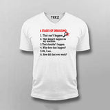 6 Stages of Debugging T-Shirt For Men – Funny Programmer