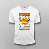 Saturn Undefeated Solar System Hula Hoop Champ T-Shirt For Men