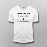 Google & Stack Overflow T-Shirt For Men - Funny Coder