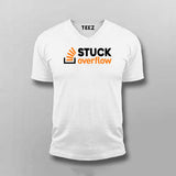 Stuck Overflow T-Shirt For Men – Funny Programmer & Developer